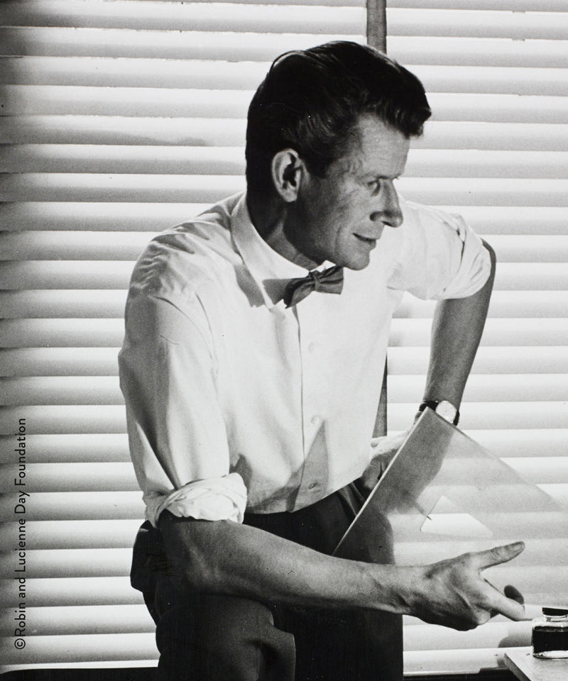 Portrait image of the designer Robin Day