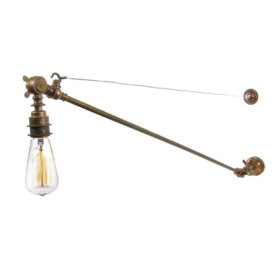 Mullan Lighting Manick Industrial Swing Arm Adjustable Wall Light