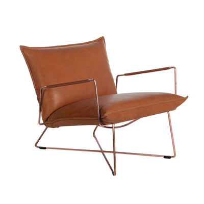 Jess Designs Earl Lounge Chair with Copper Frame