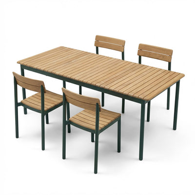 Fritz Hansen Pelagus Garden Dining Set - Medium - Curated by Holloways of Ludlow