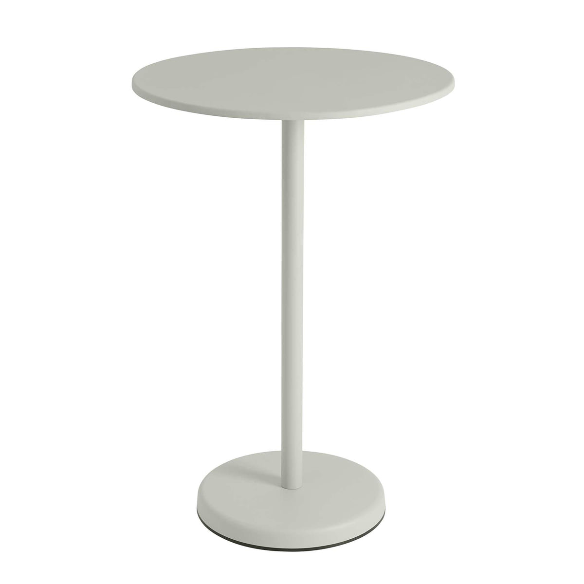 Muuto Linear High Round Steel Garden Cafe Table