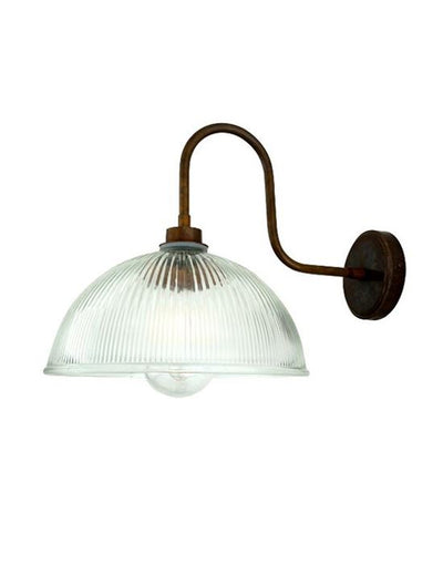 Prismatic IP65 Wall Light - Swan Arm