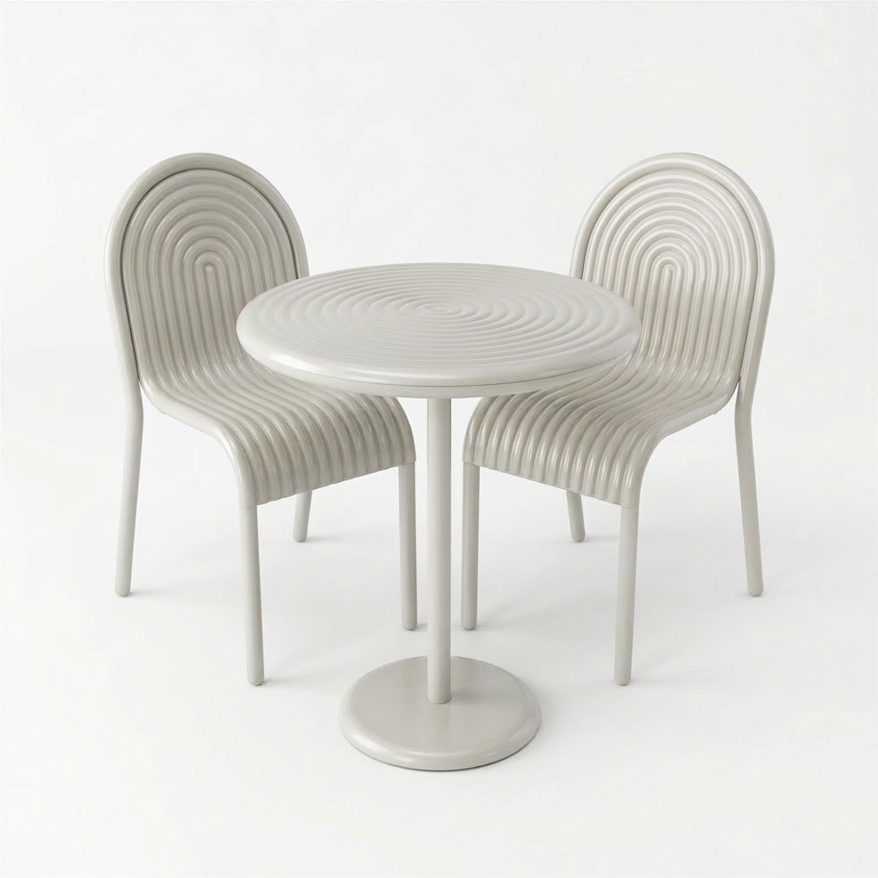 Tom Dixon Groove Garden Bistro Set - Curated by Holloways of Ludlow