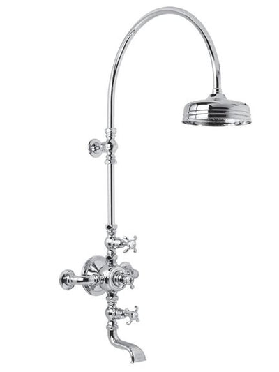 Lefroy Brooks La Chapelle Exposed Thermostatic Shower with 8'' Rose FR8630