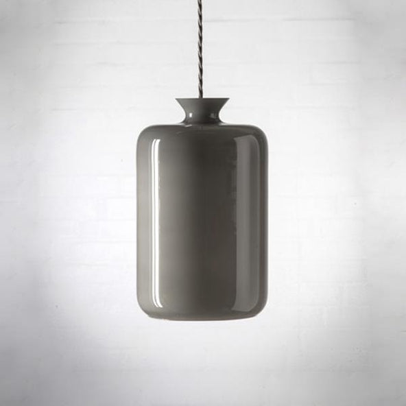 Outlet Ebb & Flow Grey Mother Of Pearl Pillar Pendant Light