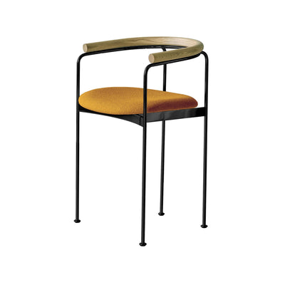 DK3 Baia Counter Stool with Wooden Back