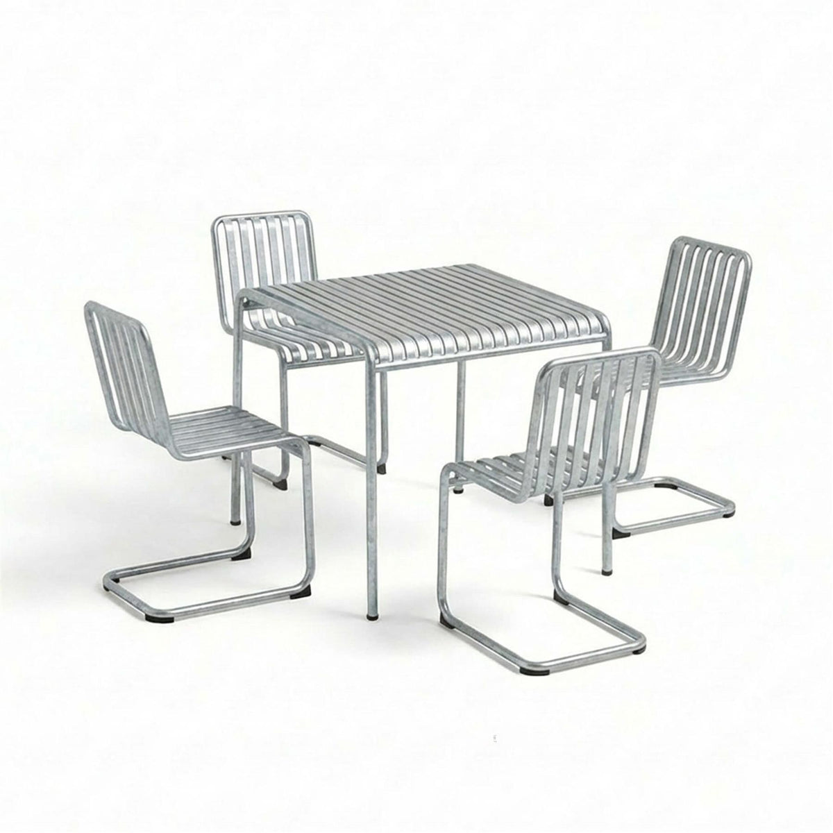 HAY Palissade Cantilever Garden Dining Set - Small - Curated by Holloways of Ludlow
