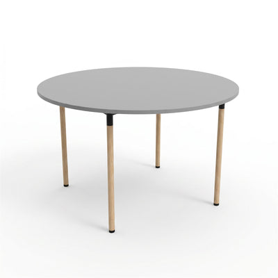 Andersen Furniture Tube Wood Round Folding Table