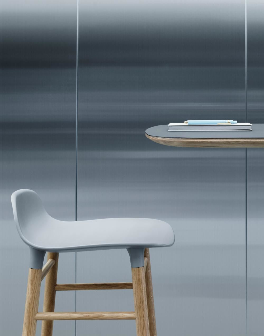Normann Copenhagen Form Barstool - Wooden Legs