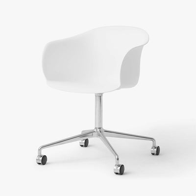 &Tradition JH36 Elefy Chair with Swivel Base & Castors