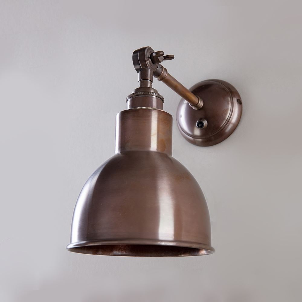 Outlet Old School Electric Churchill Wall Light : Adjustable Arm : Metal Shades