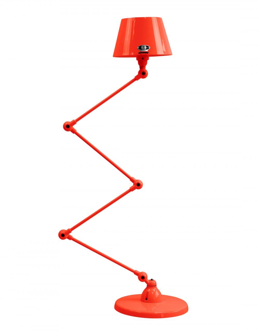 Jielde Aicler Zigzag 4 Arm Desk Or Floor Lamp, Straight Shade - Gloss