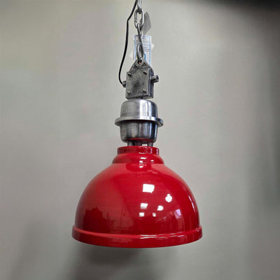 Outlet Light & Living Industrial Pendant Light - Red