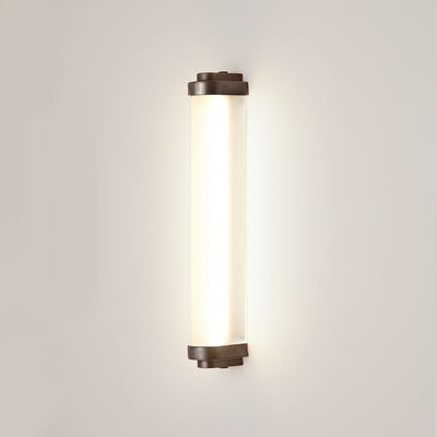Outlet Cabin LED wall light - 40cm, Weathered brass