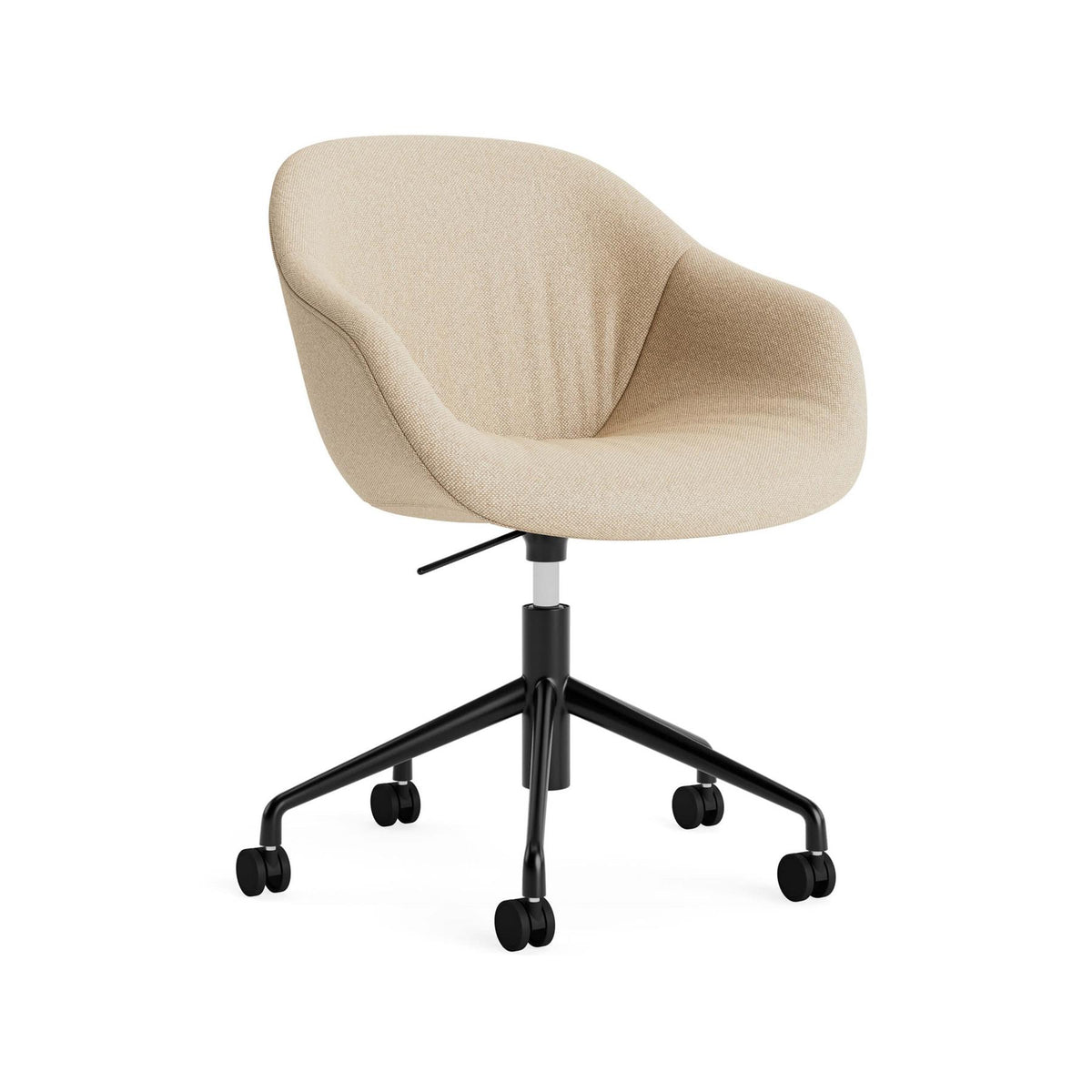 HAY AAC 253 Chair, Soft Upholstery - 5 Star Swivel Base, Gas Lift and Wheels