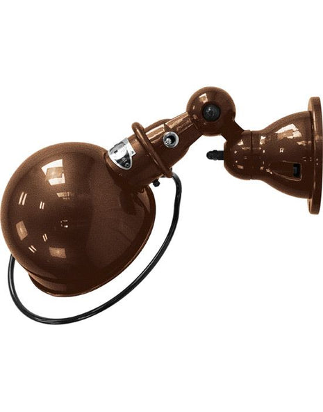 Outlet Jielde Loft Flush Wall Light - Copper Hammered, Gloss, Hardwired (No Switch)