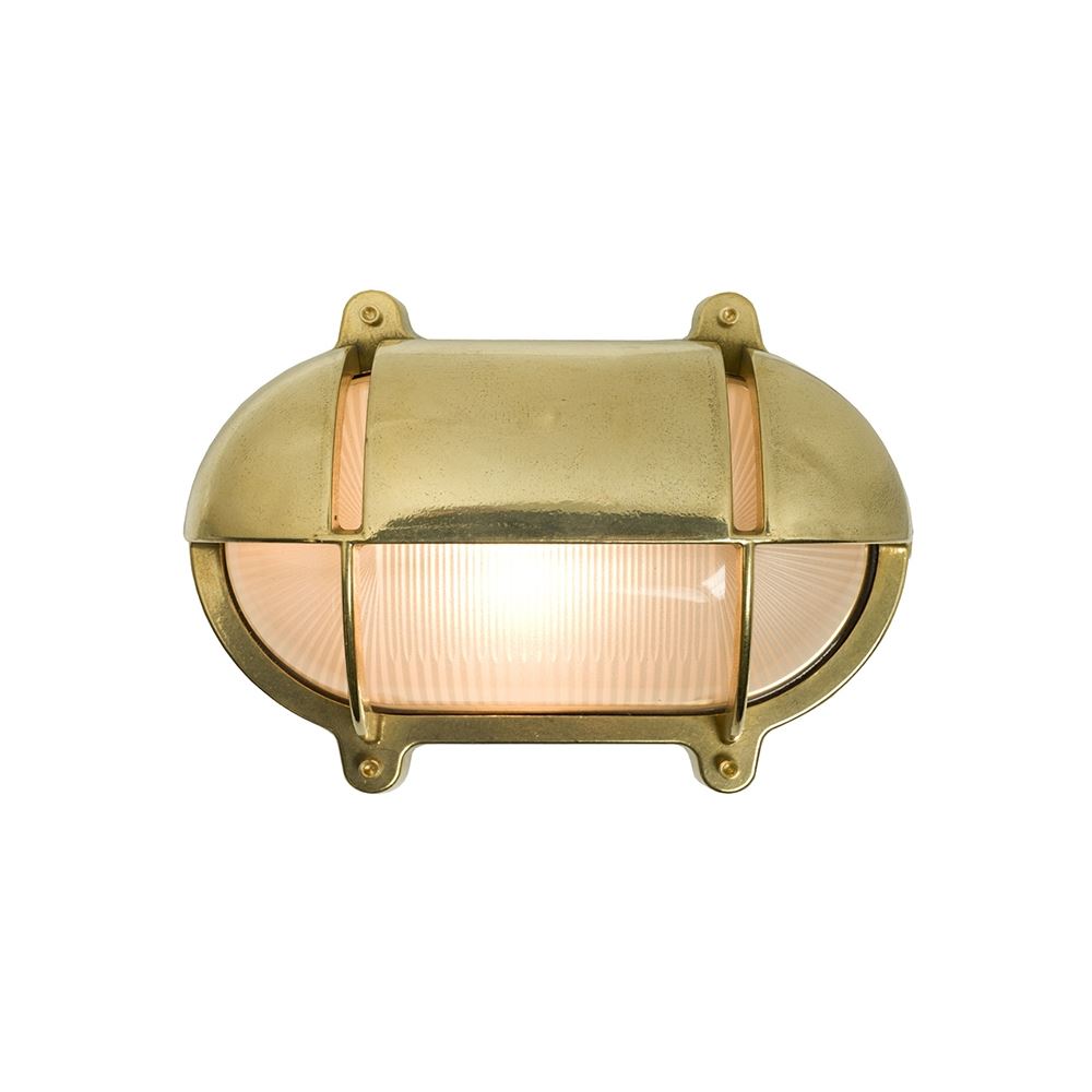Davey Brass oval Bulkhead With eyelid