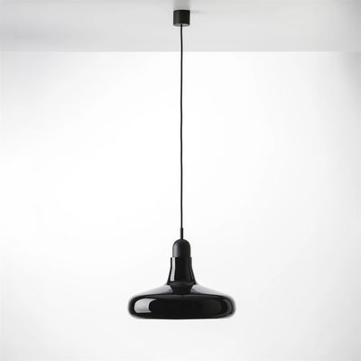 Ex-Display Shadows XL Pendant - Stained Black European Oak - Black Transparent Shade