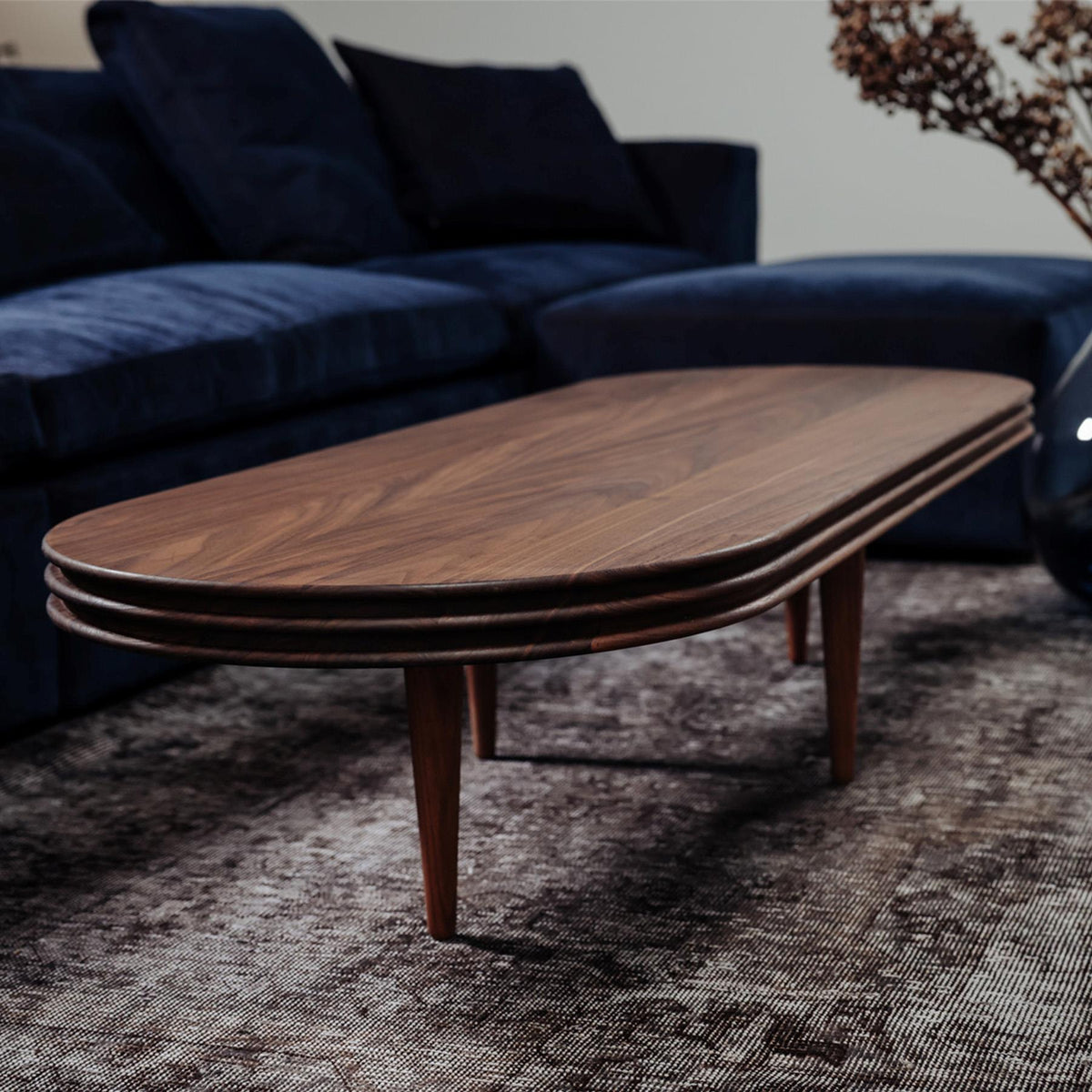 DK3 Groove Oval Coffee Table