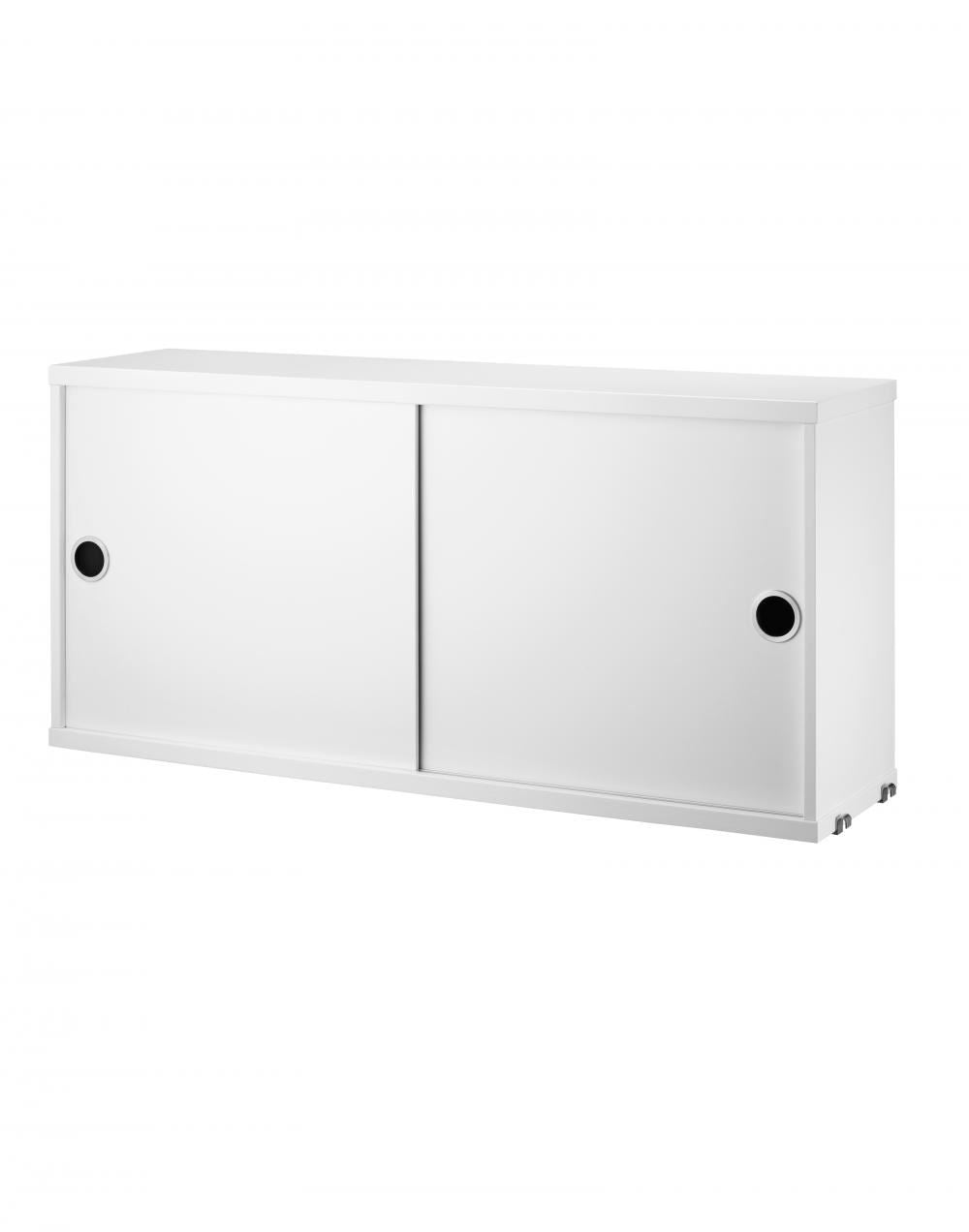 String Furniture String Cabinet with Sliding Doors