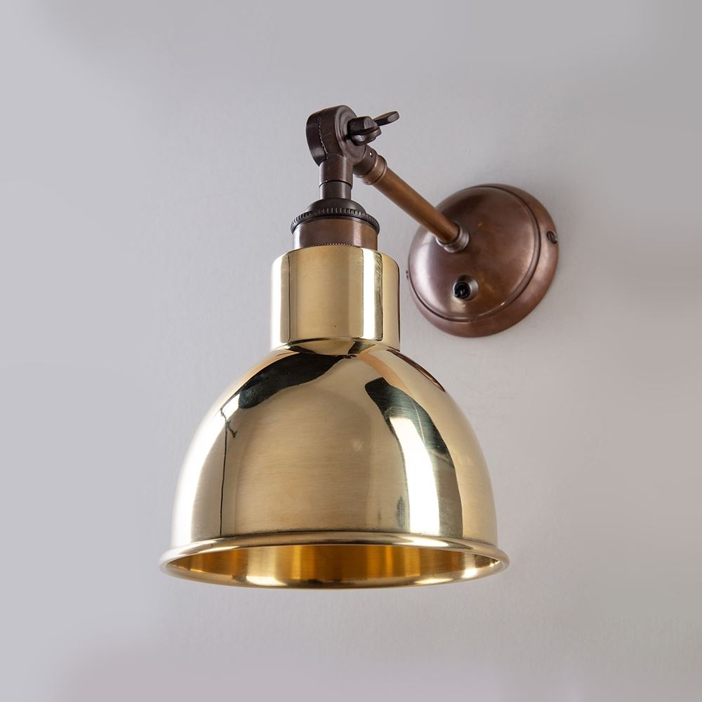Outlet Old School Electric Churchill Wall Light : Adjustable Arm : Metal Shades