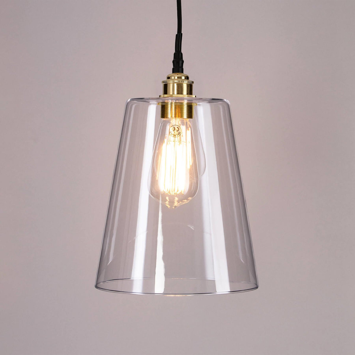Outlet Old School Electric - Bathroom Version : Tapered Blown Glass Pendant