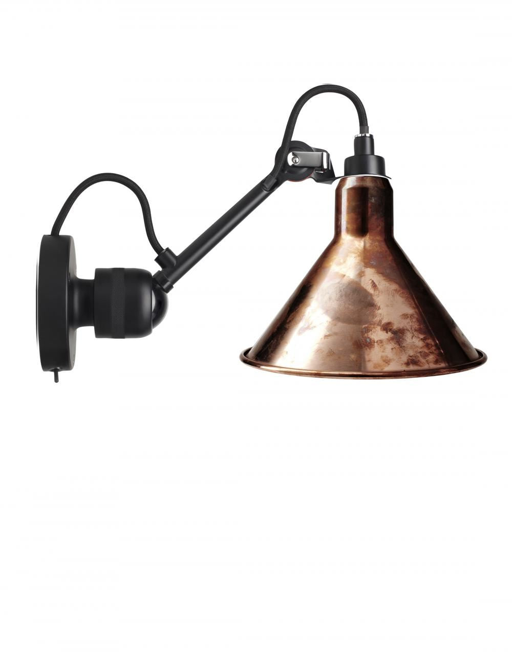 DCW Editions Lampe Gras 304 Small Wall Light - Black Arm