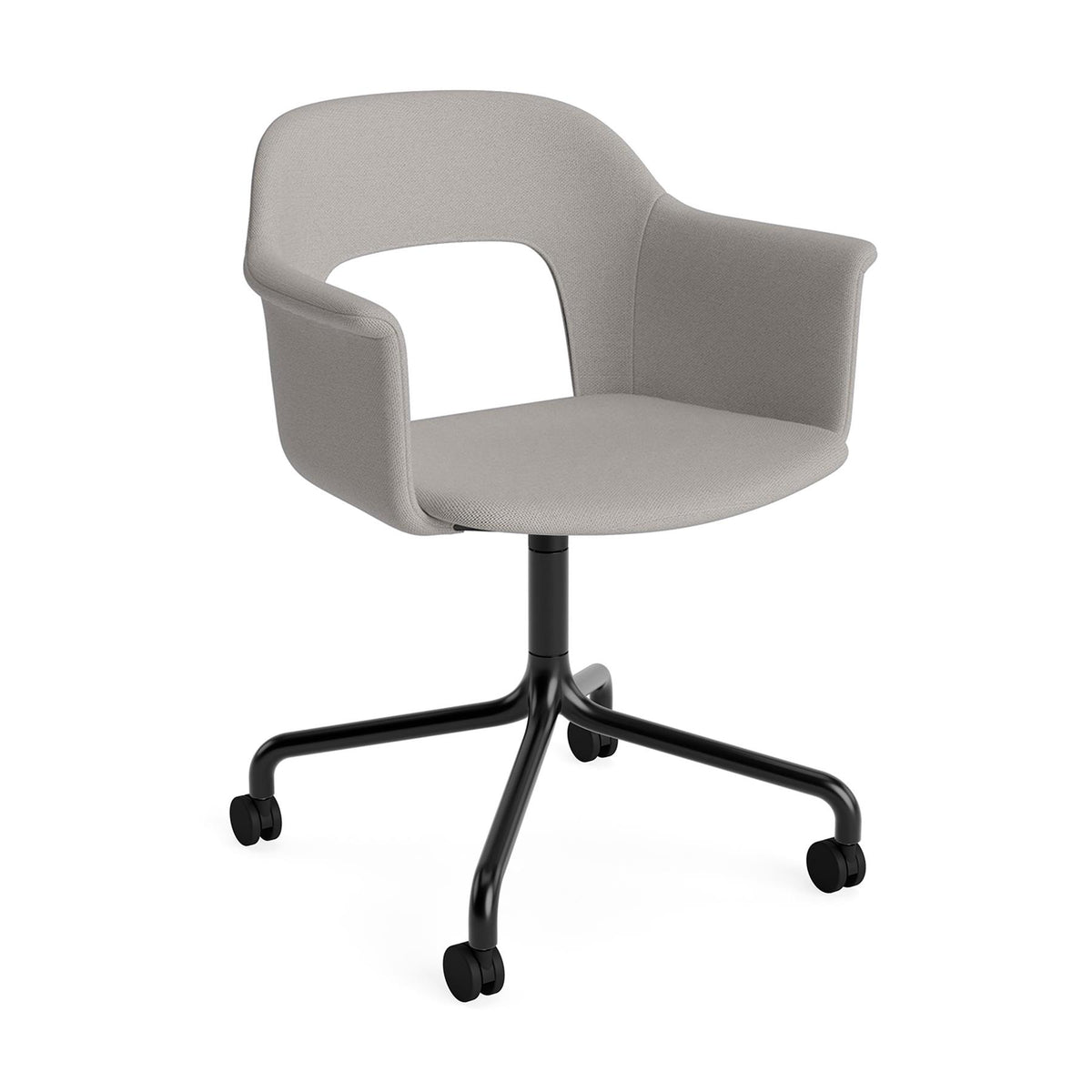 HAY Layout Armchair 264 with 4 Star Arc Swivel Wheel Base
