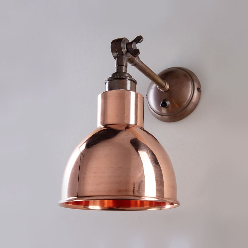 Outlet Old School Electric Churchill Wall Light : Adjustable Arm : Metal Shades