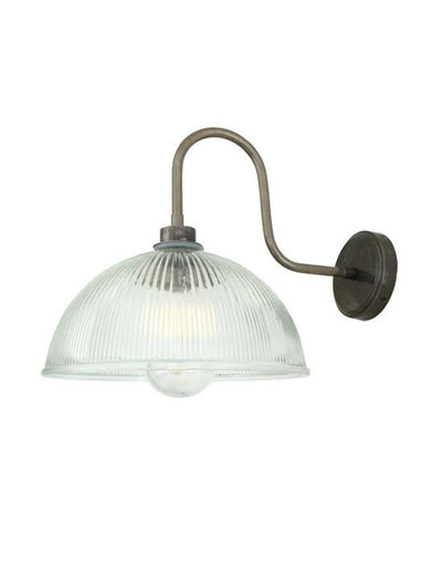 Prismatic IP65 Wall Light - Swan Arm