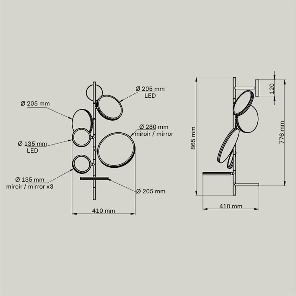 DCW Editions Tell Me Stories Bathroom Wall Light