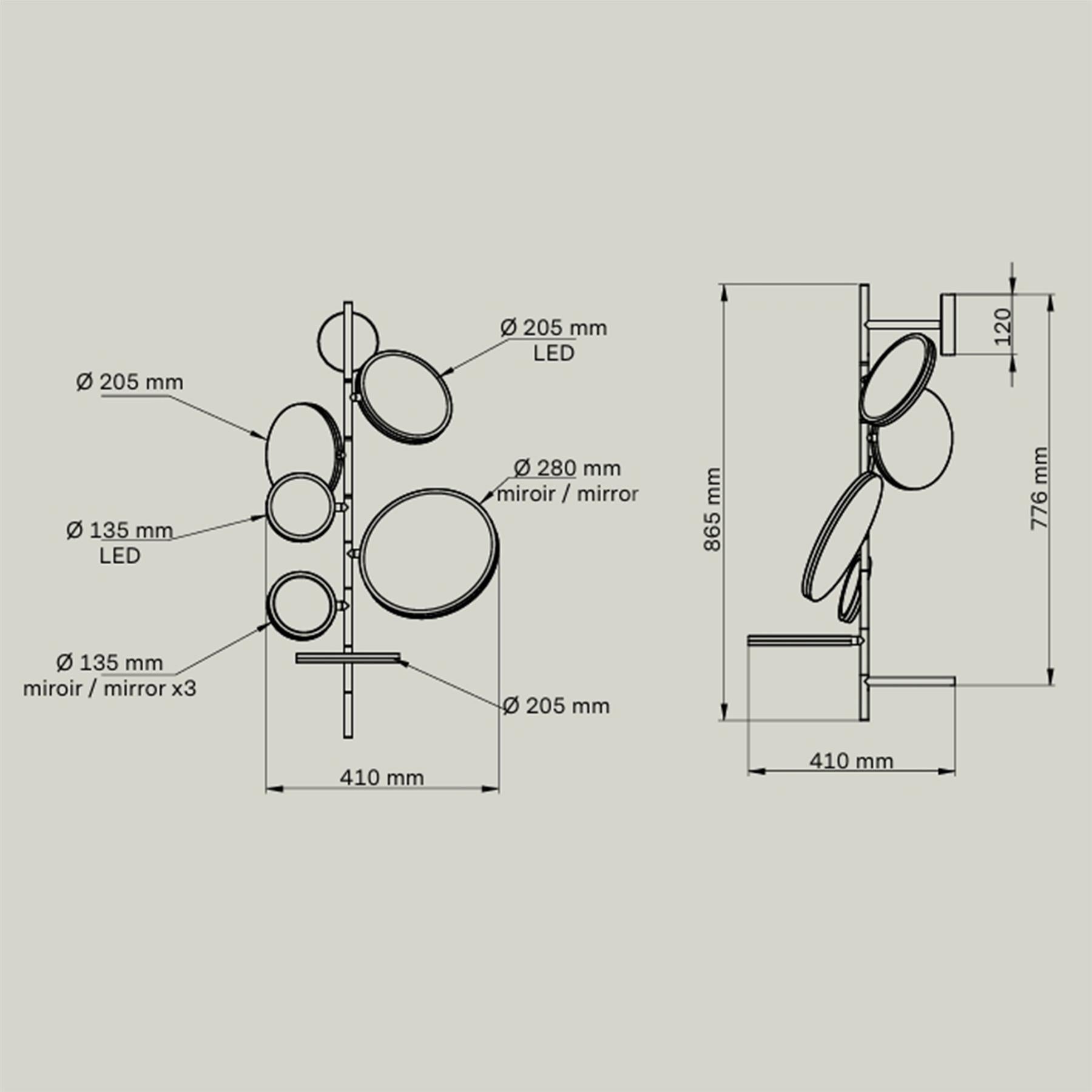 DCW Editions Tell Me Stories Bathroom Wall Light