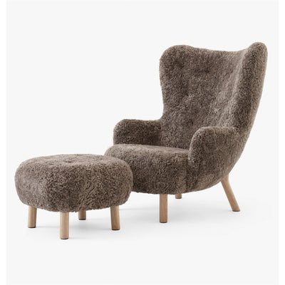 &Tradition VB3 Petra Lounge Chair with FREE Footstool