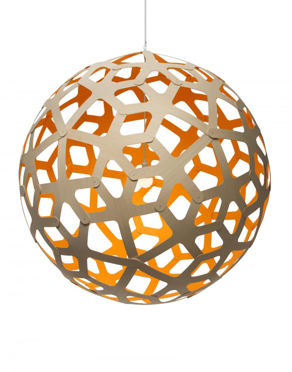 David Trubridge Coral Pendant Light - Colour Inside