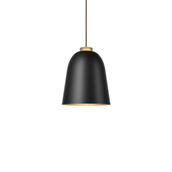 Ex-Display Shapes Summera Pendant Light - Small Black and Yellow Gold with Gold Flex & Black Cabling