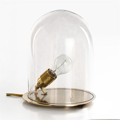 Outlet Ebb & Flow Glow in a Dome Table Lamp - Brass with Clear Glass