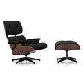 Vitra Eames Contemporary Lounge Chair and Footstool in Dark Walnut