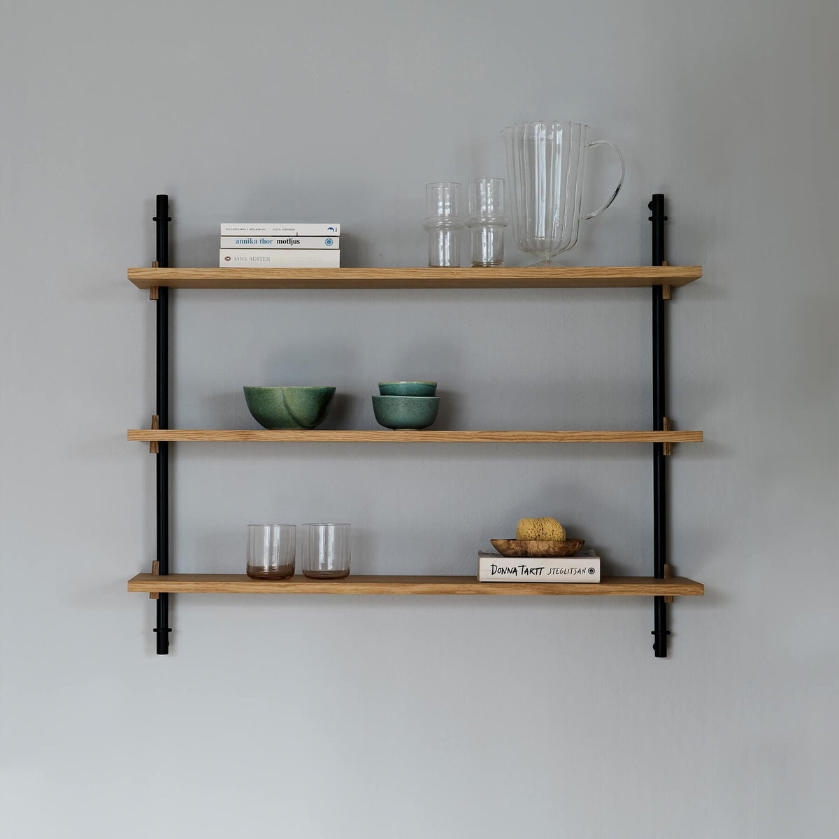 MOEBE Wall Shelving Set Single