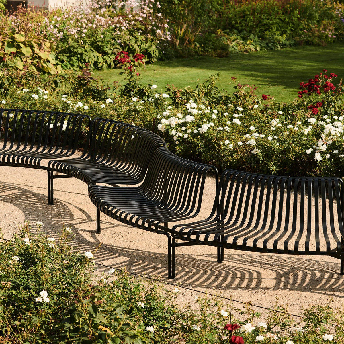 HAY Palissade Garden Park Dining Bench - In Out