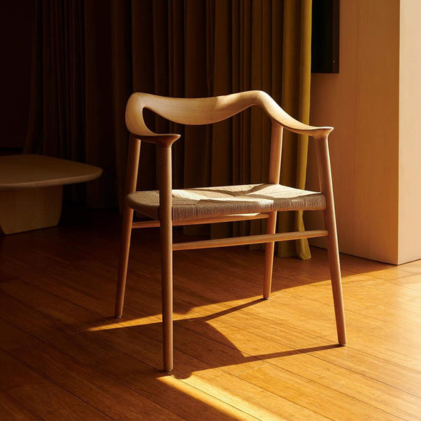 Fjordfiesta Bambi 57/4 Dining Chair Oak with Paper Cord