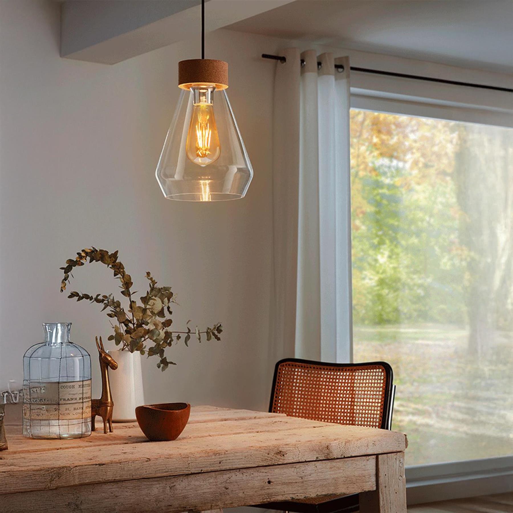 LED 4W Edison Style Filament Teardrop Bulb Smoked Gold Glass