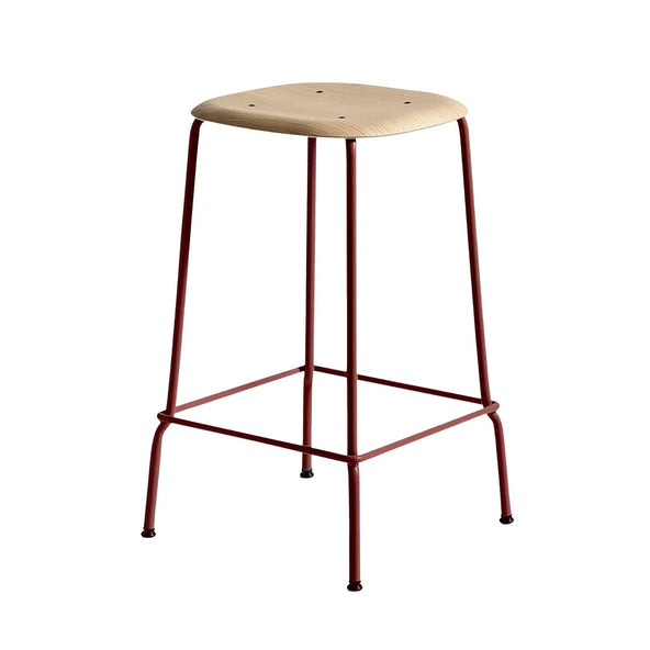 Outlet HAY Soft Edge 30 Bar Stool 75cm Red Legs