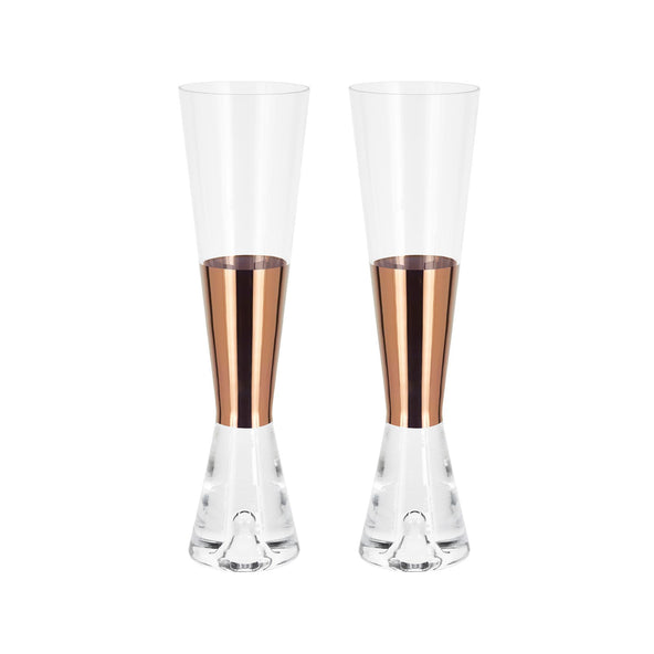 Outlet Tom Dixon Tank Champagne Glasses - Copper, 2 Glasses