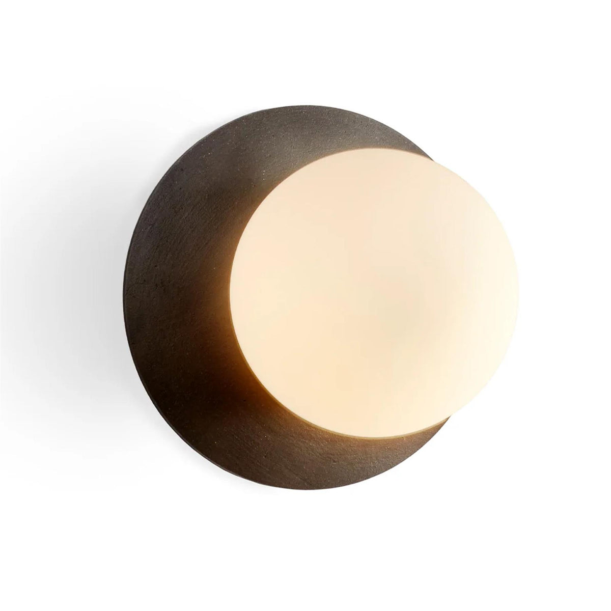 J. Adams Orbit Brass Wall Light