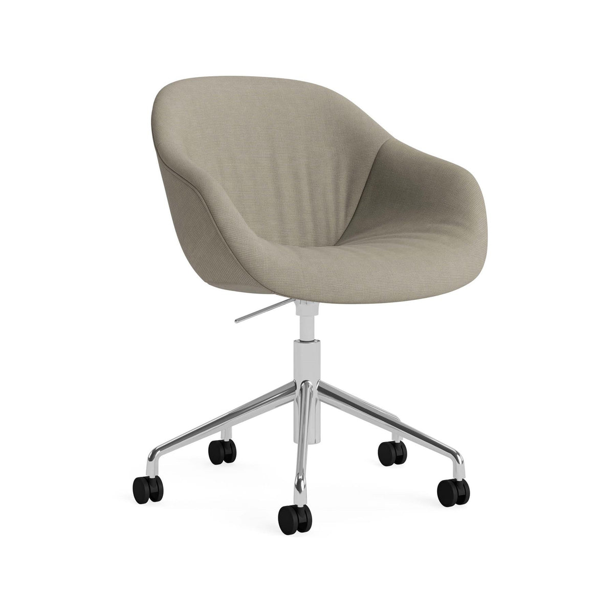 HAY AAC 253 Chair, Soft Upholstery - 5 Star Swivel Base, Gas Lift and Wheels