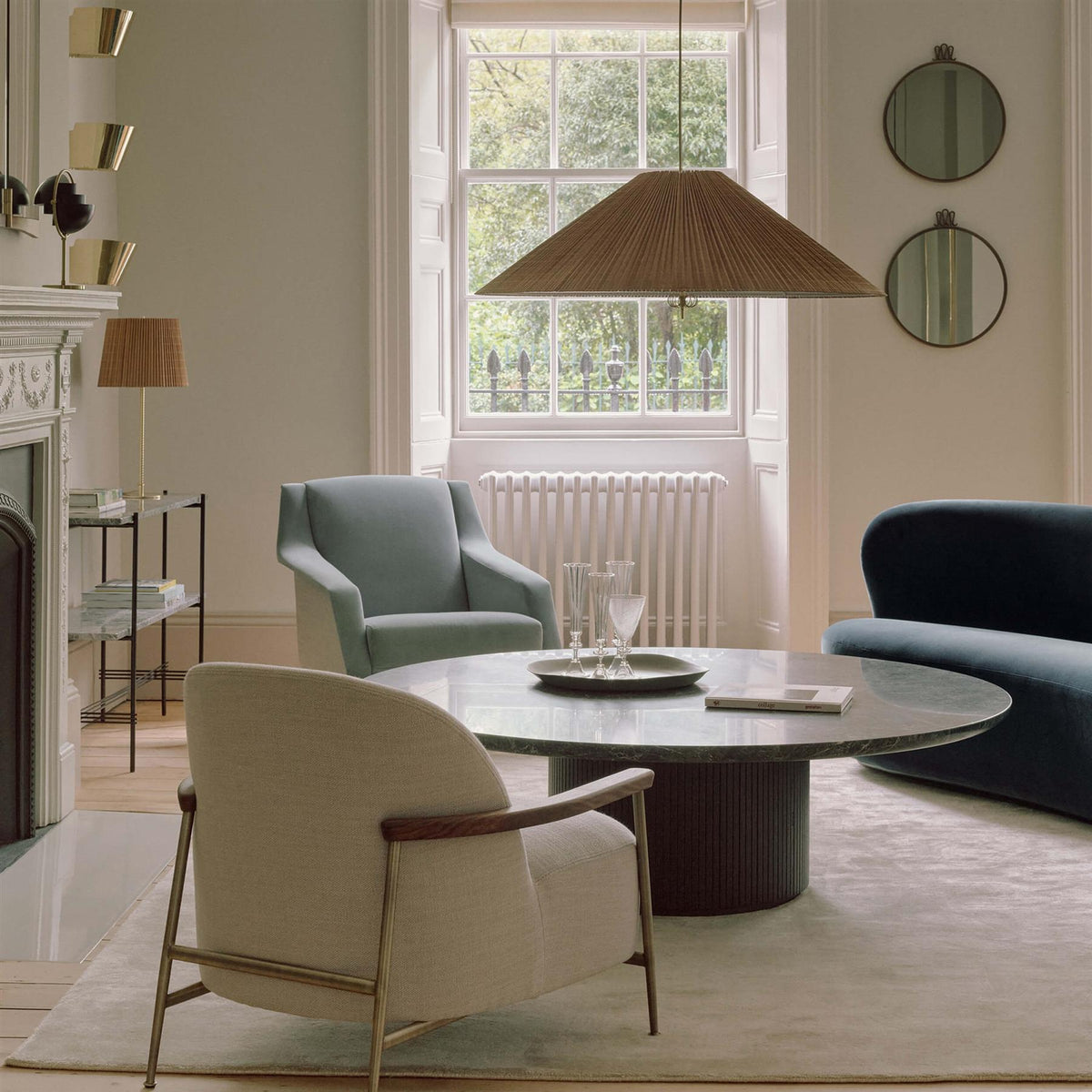 GUBI A 1972 Rise and Fall Pendant Light