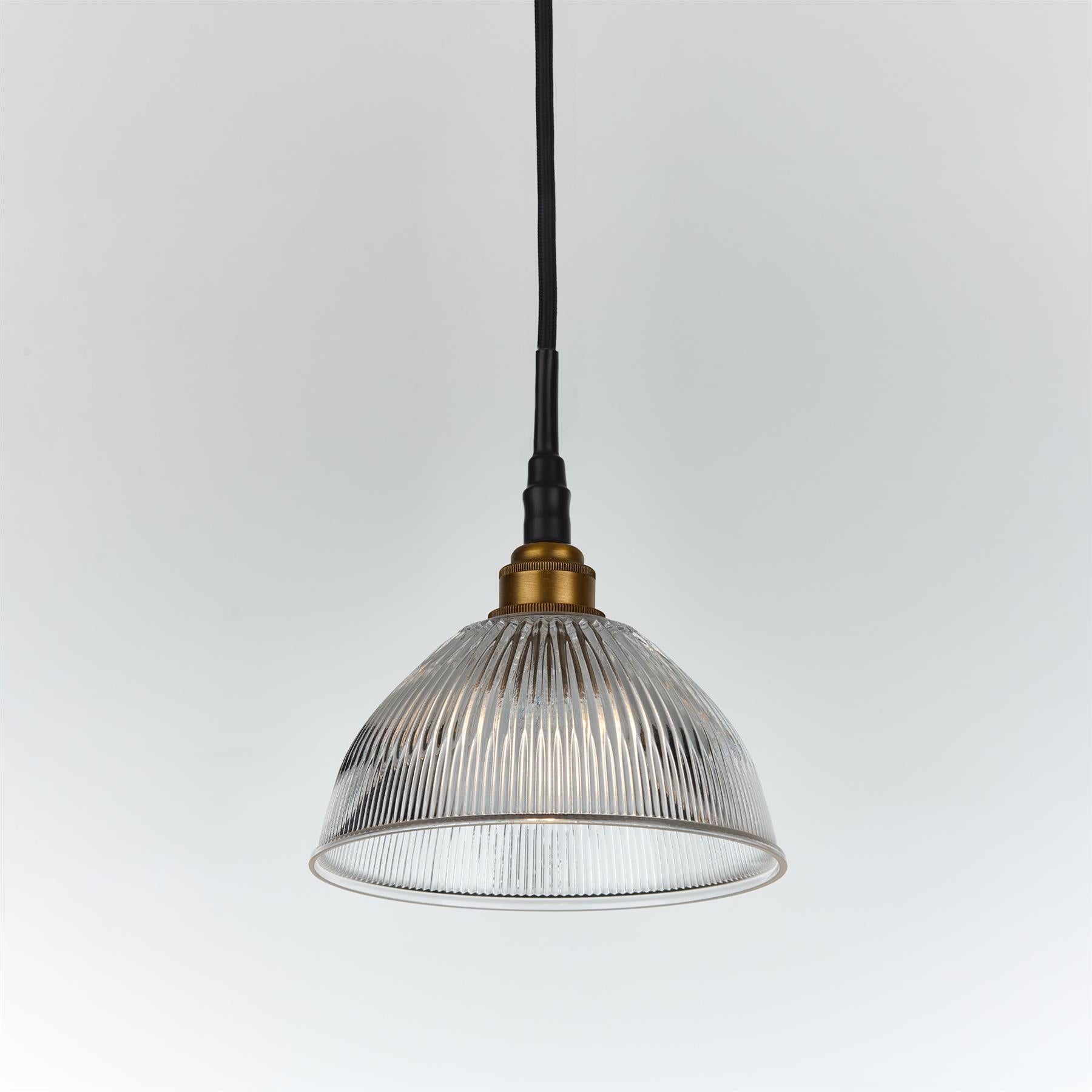 Old School Electric Prismatic Dome Pendant Light : Bathroom Version