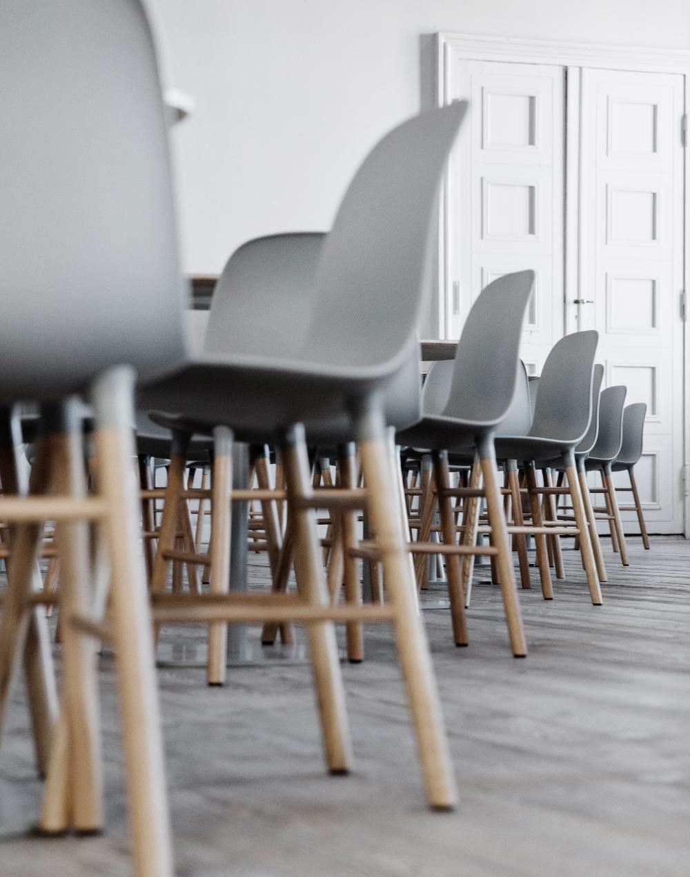 Normann Copenhagen Form Chair with Wooden Legs