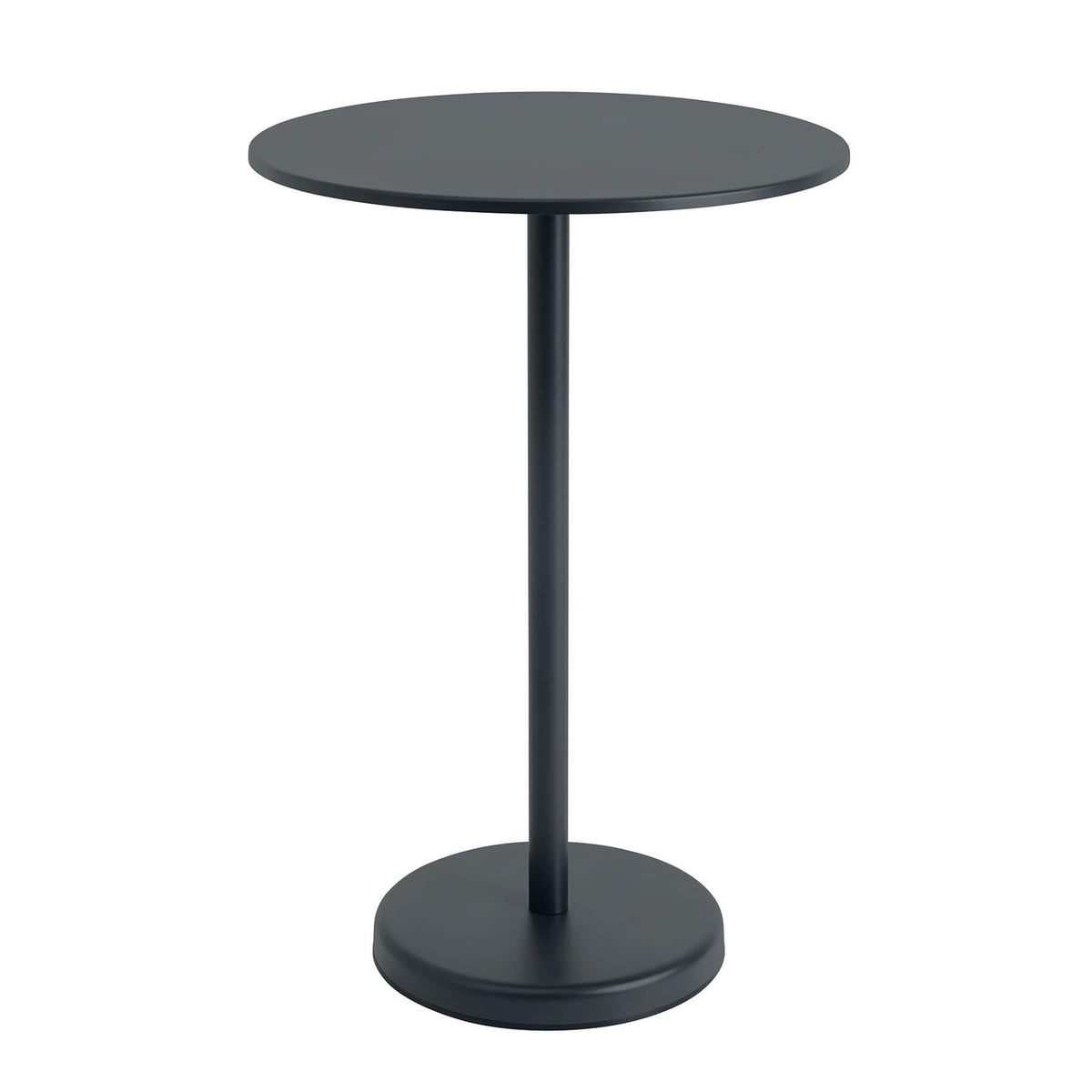 Muuto Linear High Round Steel Garden Cafe Table