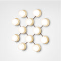 Ex-Display Liila Wall Light - 12 Globes, Nordic Gold / Clear Glass